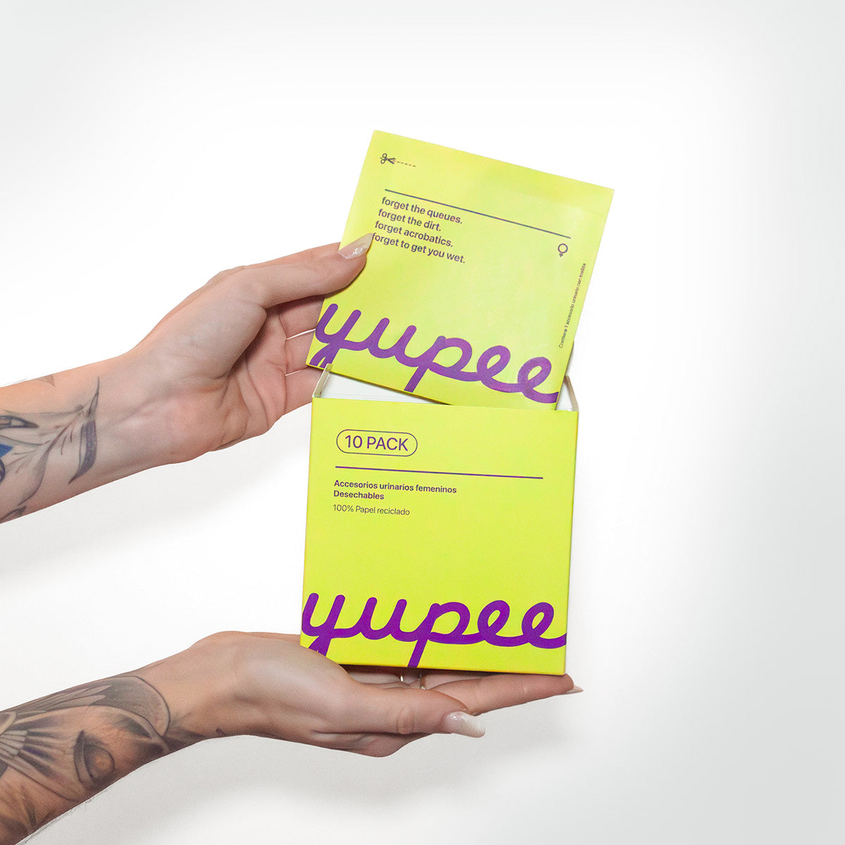 Urinario femenino portatil Yupee - Pack 10 unidades